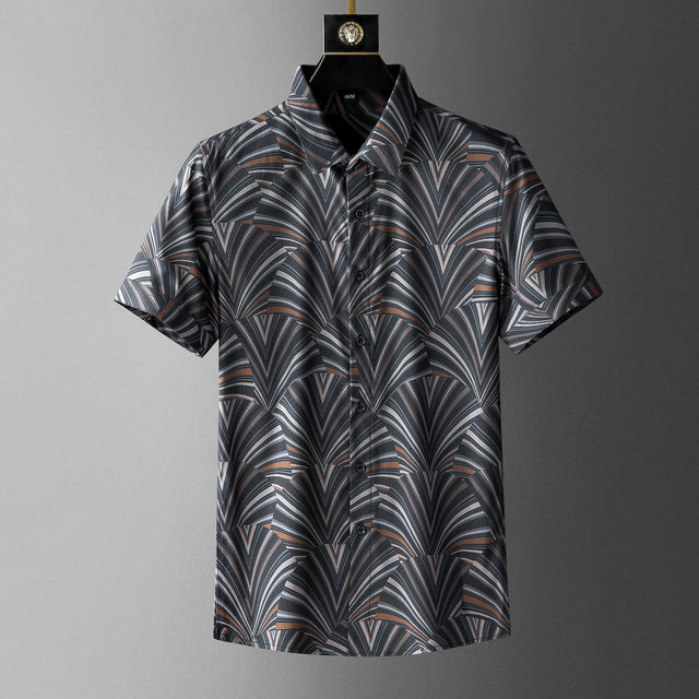 Short Sleeve Printed Casual Shirt