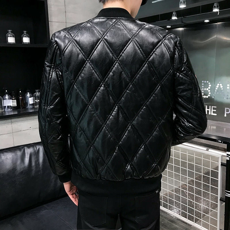Embroidery Casual Parka Men Jacket (Warm)