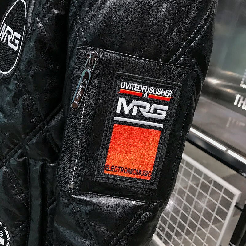 Embroidery Casual Parka Men Jacket (Warm)