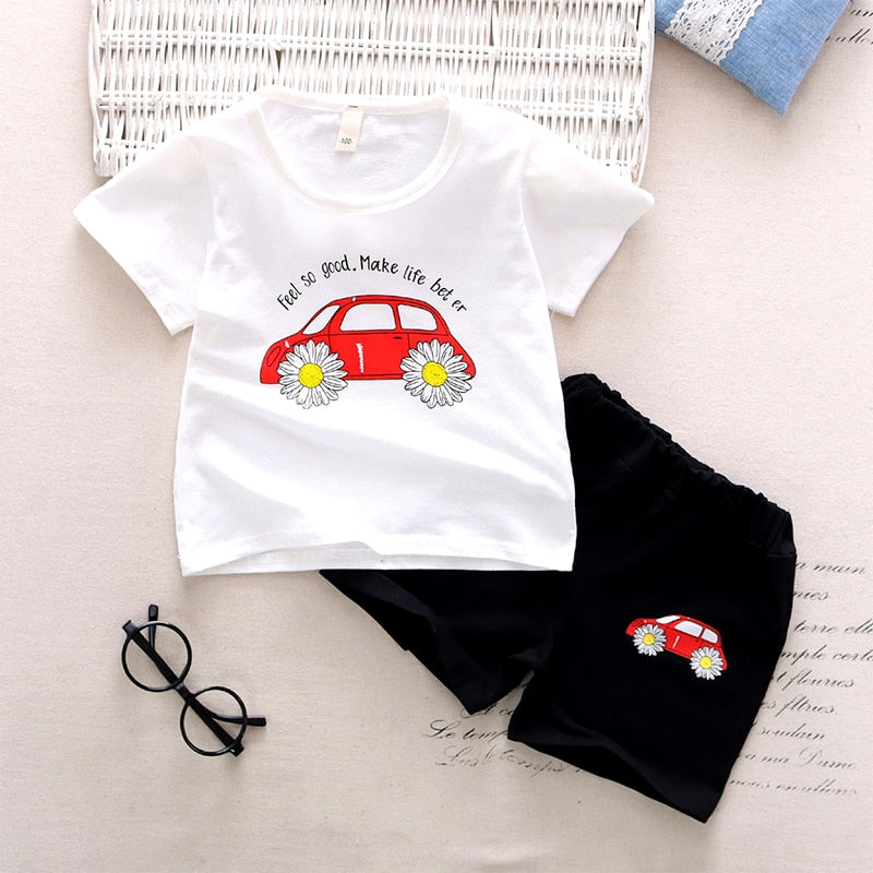 Menoea 2020 Summer Children Boy Summer Clothes Sets Kids 2pcs Short Sleeve T-Shirt 2-6years Suits Shorts Child Clothing Suits