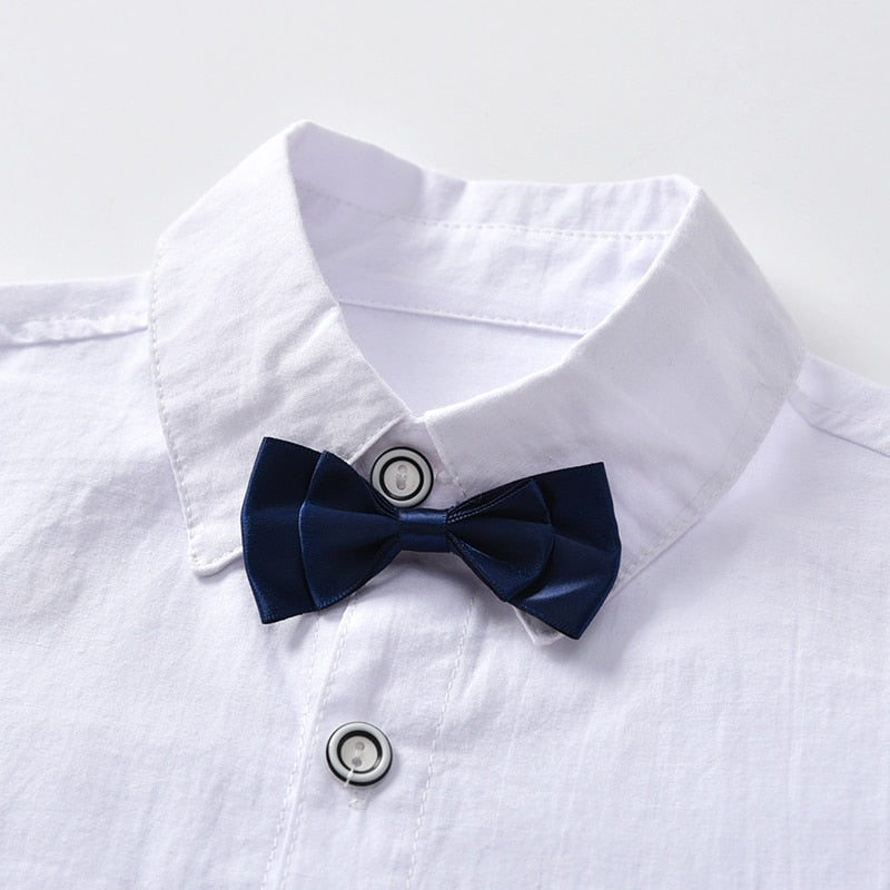 Boys Wedding Suits Kids Clothes Toddler Formal Kids Suit Children'S Wear Grey Vest + Shirt + Trousers Boys Outfit Baby Clothes