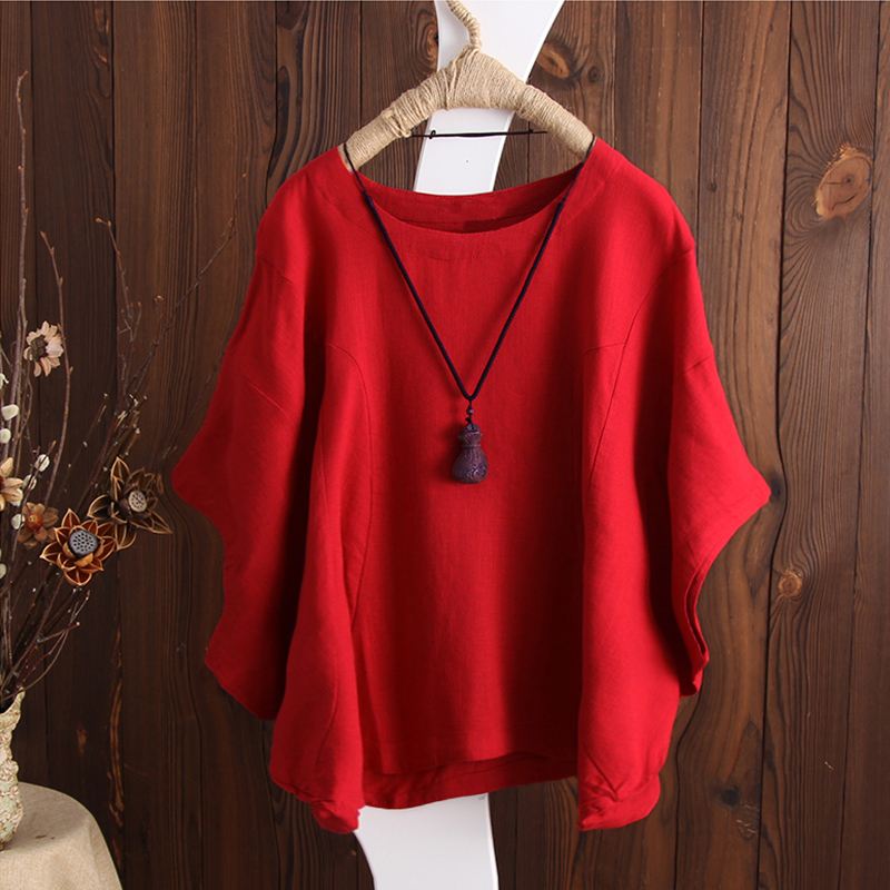 2022 Summer ZANZEA Women Blouse Casual Solid Cotton Shirt Ladies Baggy Blusas Sleeve Work Office Tops Chemise