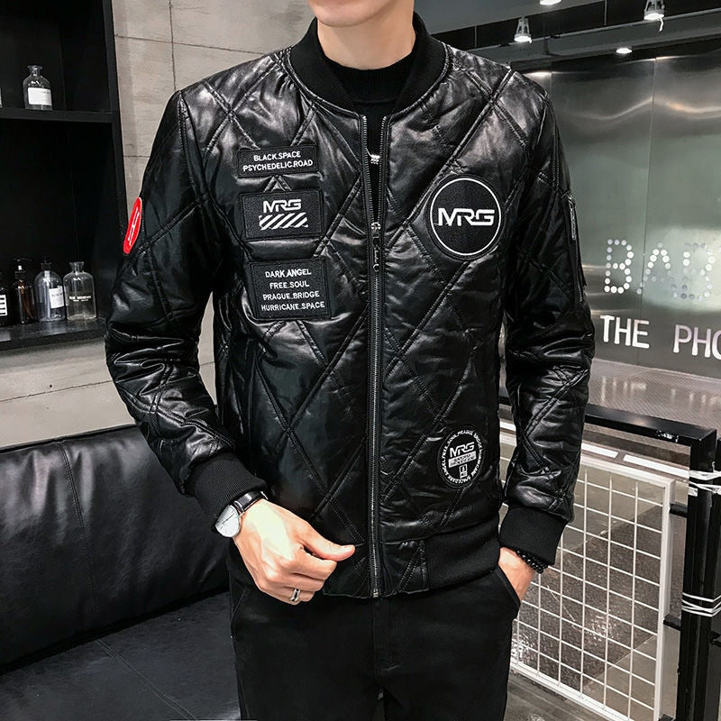 Embroidery Casual Parka Men Jacket (Warm)