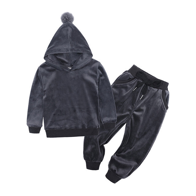 Menoea 2020 Autumn Winter Toddler Girls Sports Clothes Hooded Costume Outfit Suit Kids Tracksuit Girls Clothing Sets 1-7 years