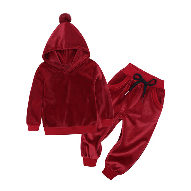 Menoea 2020 Autumn Winter Toddler Girls Sports Clothes Hooded Costume Outfit Suit Kids Tracksuit Girls Clothing Sets 1-7 years