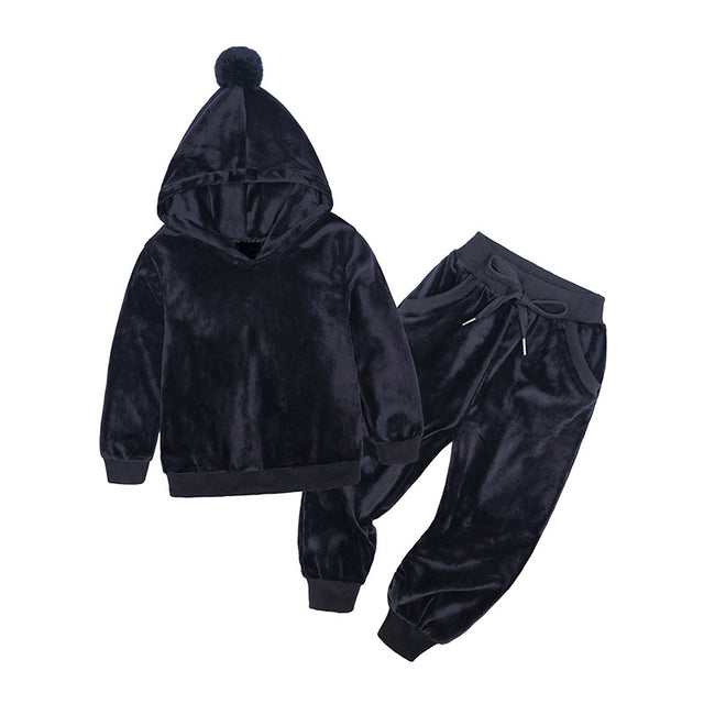 Menoea 2020 Autumn Winter Toddler Girls Sports Clothes Hooded Costume Outfit Suit Kids Tracksuit Girls Clothing Sets 1-7 years