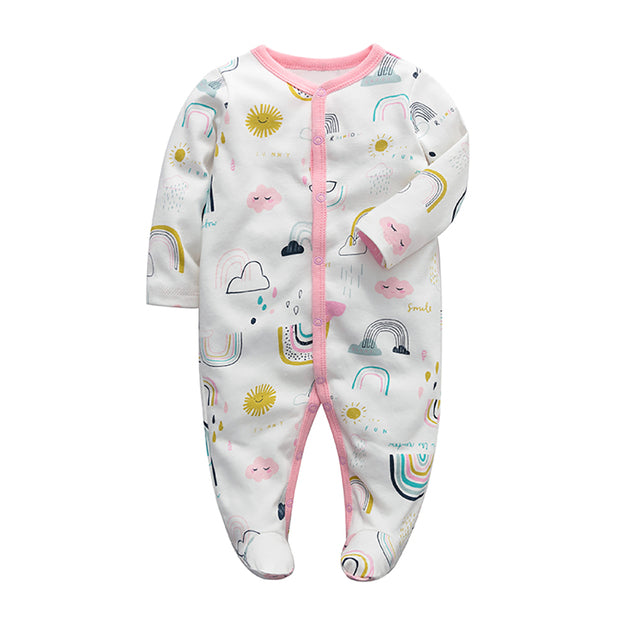 Newborn Cotton Sleepsuit - aeronna-clothing
