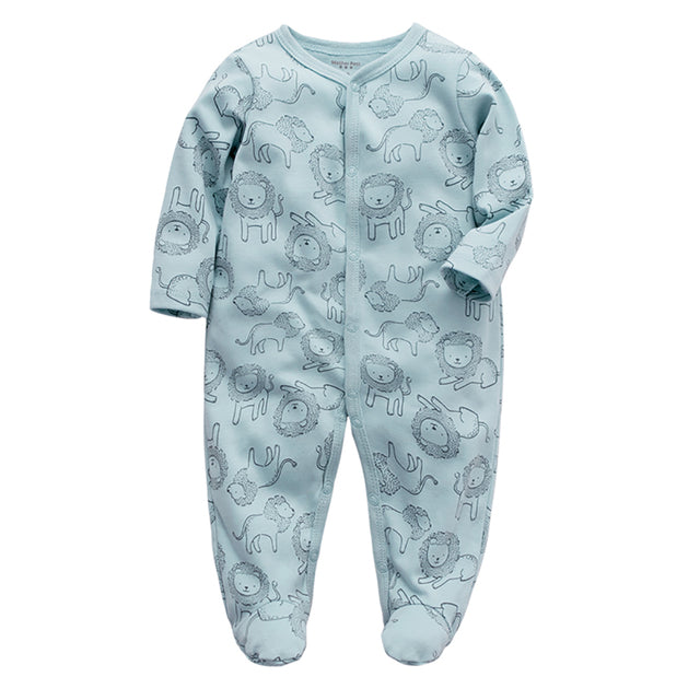 Newborn Cotton Sleepsuit - aeronna-clothing