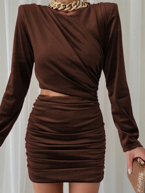 Hollow Out Bodycon Dress - aeronna-clothing