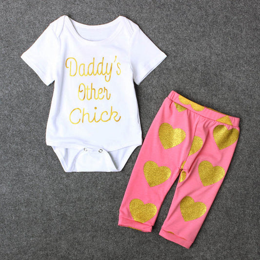 Tops Romper & Long Pants 2Pcs