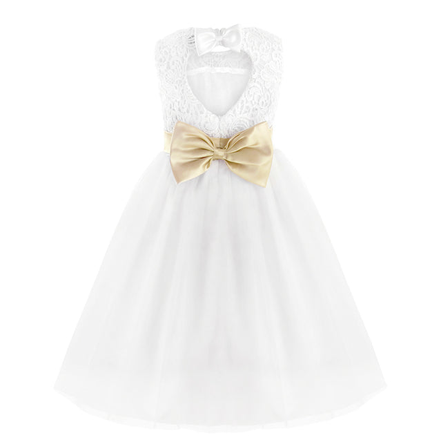 2020 Brand New Flower Girl Dresses White/Ivory Real Party Pageant Communion Dress Little Girls Kids/Children Dress for Wedding