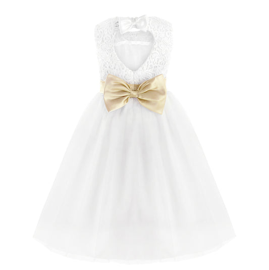 2020 Brand New Flower Girl Dresses White/Ivory Real Party Pageant Communion Dress Little Girls Kids/Children Dress for Wedding
