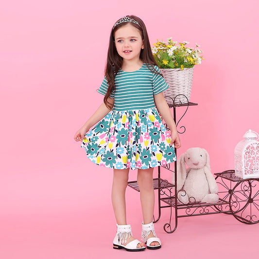 Girls Summer Dress 2020 New European and American Style Kids Princess Dress Clothes Design Girls Clothes For 2-6Y Party Dresse