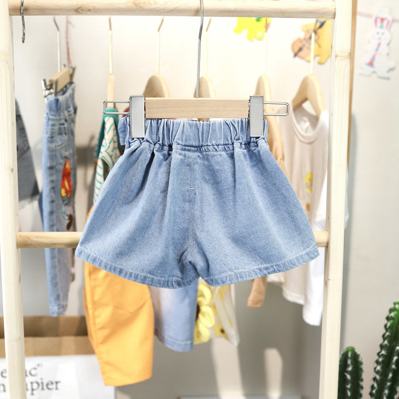 VIDMID New summer denim shorts girls summer all-match hot pants western style skirts bow P160