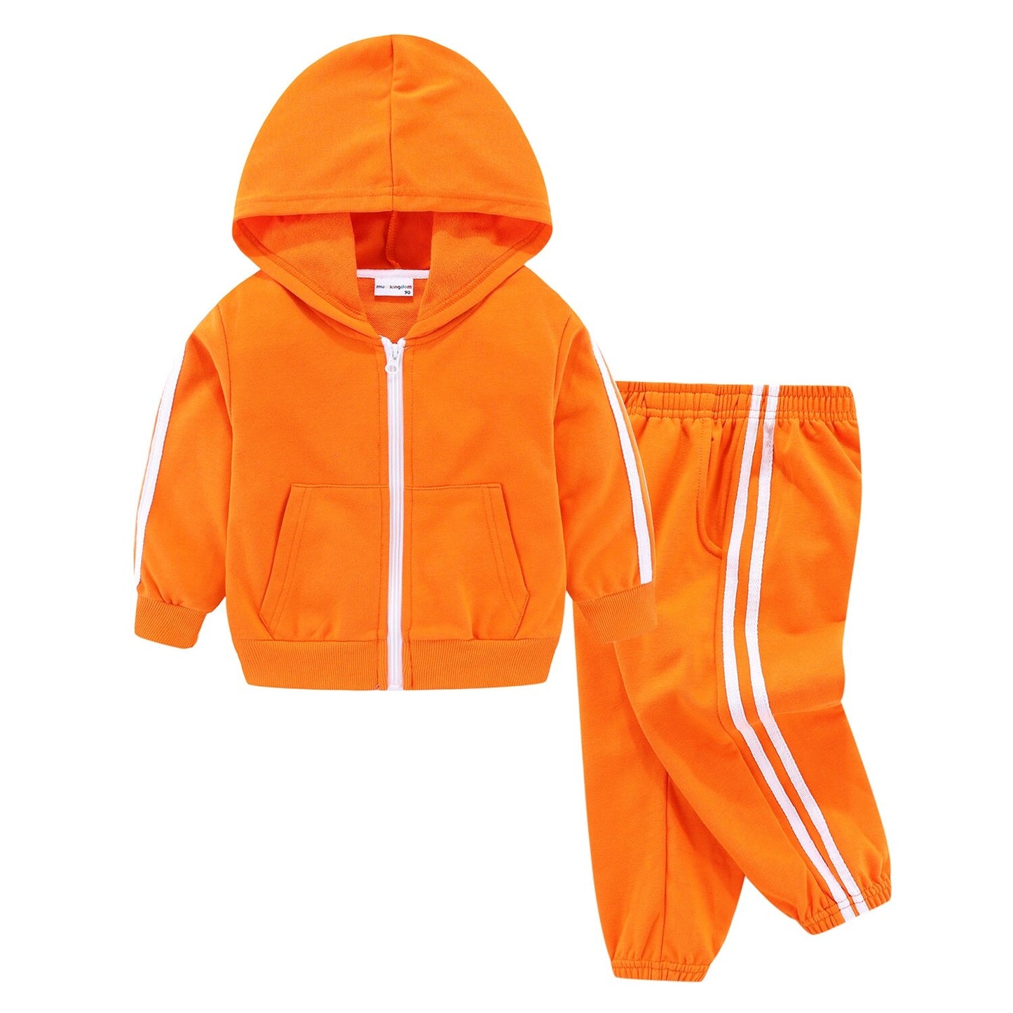 Mudkingdom Kids Jogger Sets Sports Hoodies and Sweatpants Girls Pants Outfits Cotton Sweatsuit for Spring Boys Clothes Active