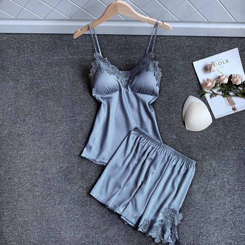 V-Neck Sleeveless Nightwear - Pijamas