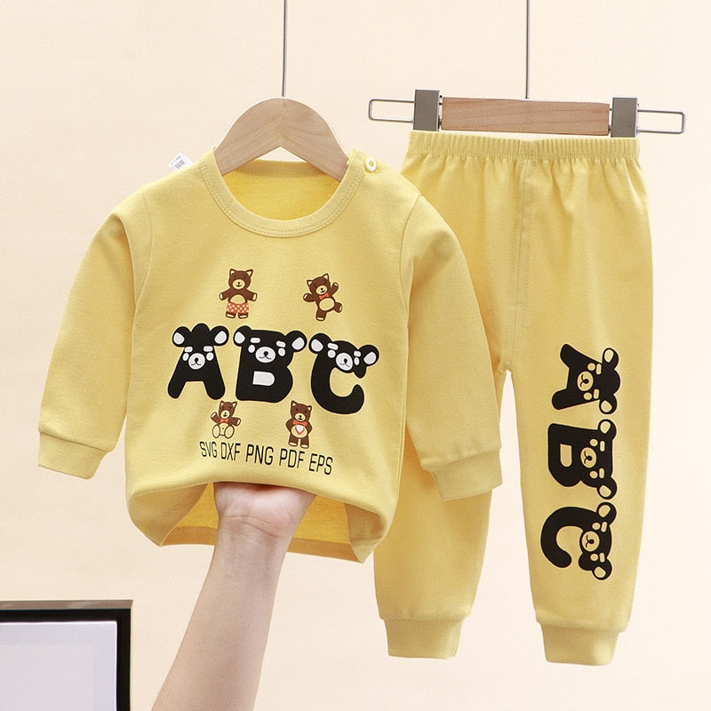 Baby boy baby girls winter Clothes Set Many styles Newborn Baby Boys Girls Clothes 2PCS Baby Pajamas Unisex Kids Clothing Sets