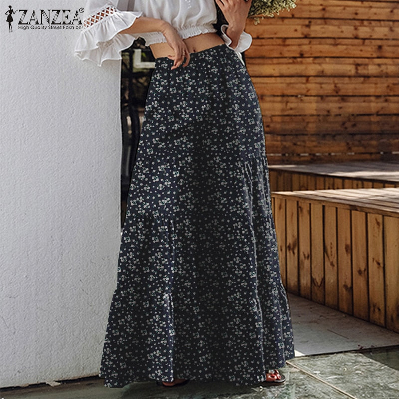 Wide Leg Trousers ZANZEA Tunip Pants