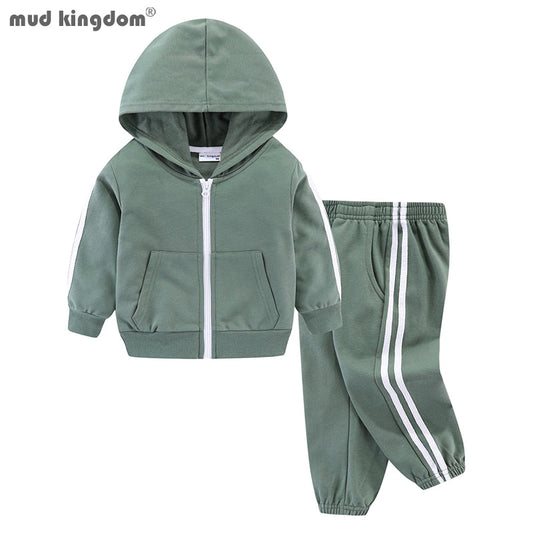 Mudkingdom Kids Jogger Sets Sports Hoodies and Sweatpants Girls Pants Outfits Cotton Sweatsuit for Spring Boys Clothes Active