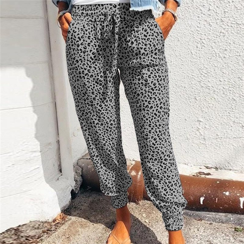 Ankle-Length Harem Pants -prints