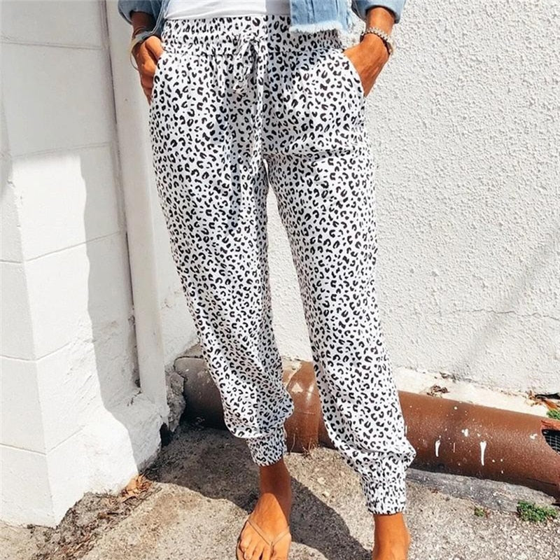 Ankle-Length Harem Pants -prints