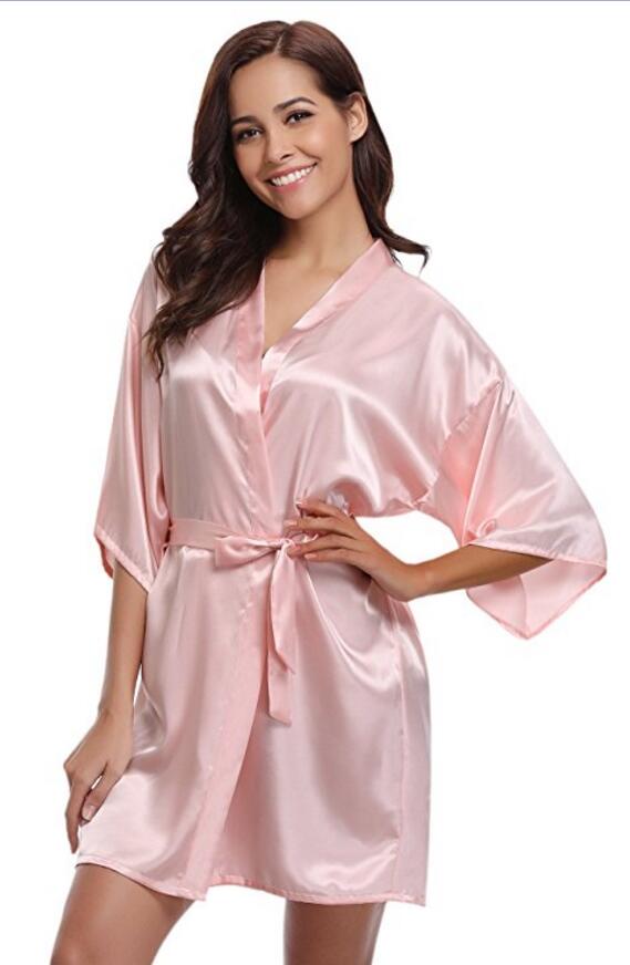 Silk Kimono Robe Bathrobe Women