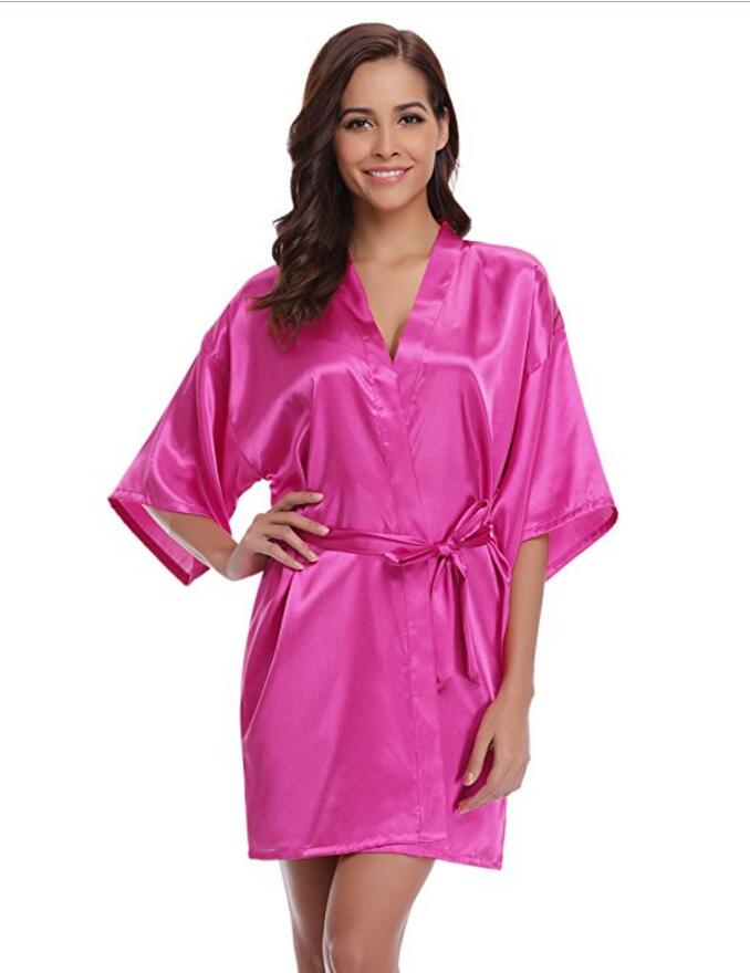 Silk Kimono Robe Bathrobe Women