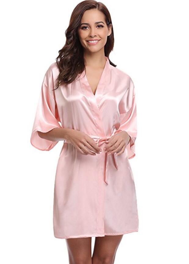 Silk Kimono Robe Bathrobe Women