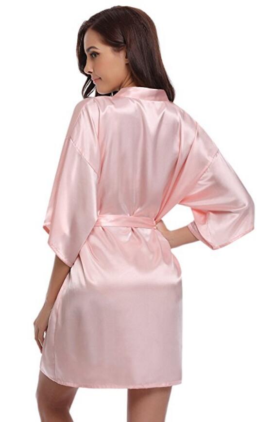 Silk Kimono Robe Bathrobe Women