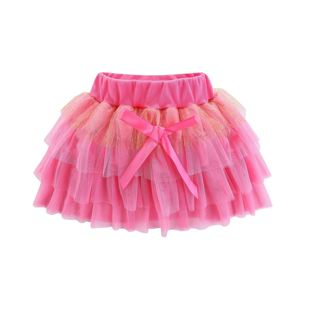 Mudkingdom Cute Girls Outfits Boutique 3D Flower Lace Bow Tulle Tutu Skirt Sets for Toddler Girl Clothes Suit Summer Costumes