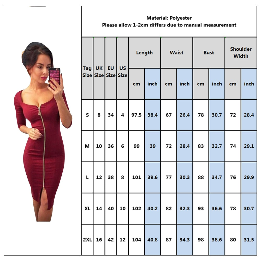 Sport Style Office Women Zipper Dress Spring Half-high Collar Hip Ladies Dress Fashion Female Long Sleeve Elastic Waist Vestidos