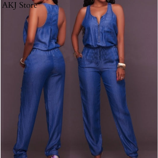 Elegant Long Jumpsuit Women Summer 2020 Shirt Overalls Office Lady One Piece Romper Belt