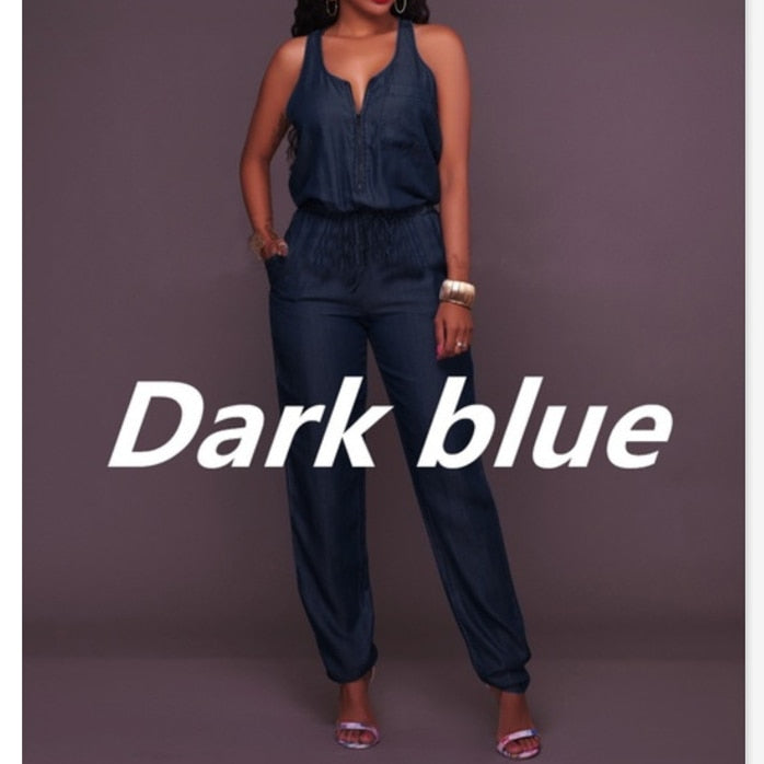 Elegant Long Jumpsuit Women Summer 2020 Shirt Overalls Office Lady One Piece Romper Belt