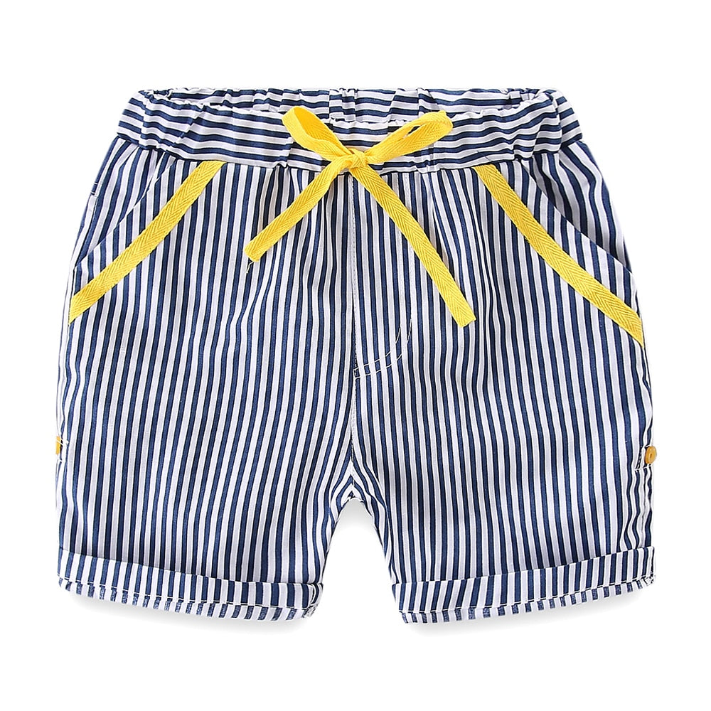 Mudkingdom Boys Outfits Cute Cartoon Whale Pattern T-Shirts and Striped Summer Shorts Set for Kids Clothes Beach Suit