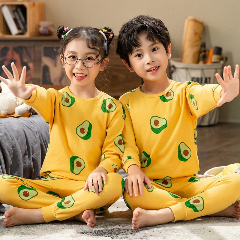 Children Pajamas Boys Totoro Cotton Clothes Pants Set Cartoon Sleepwear Kids Pajamas For Girls Toddler Baby Outfits Child Pyjama