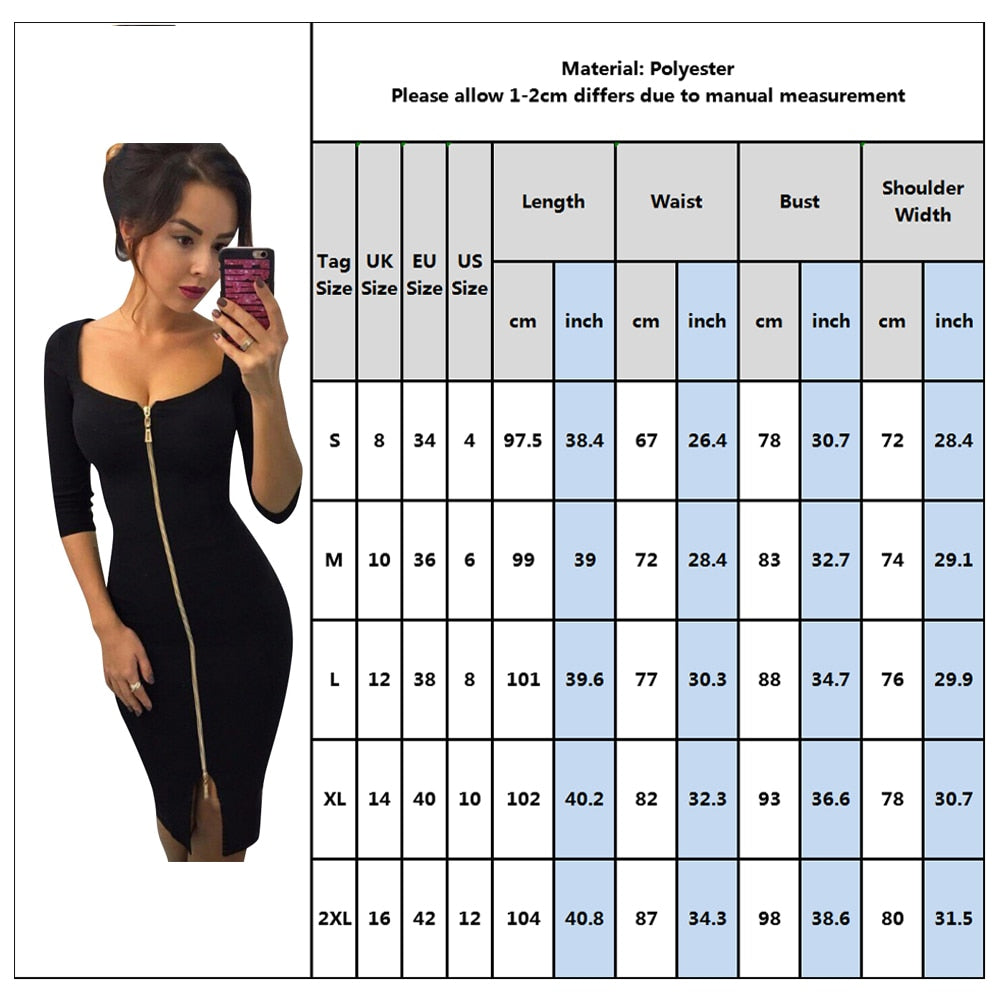 Sport Style Office Women Zipper Dress Spring Half-high Collar Hip Ladies Dress Fashion Female Long Sleeve Elastic Waist Vestidos