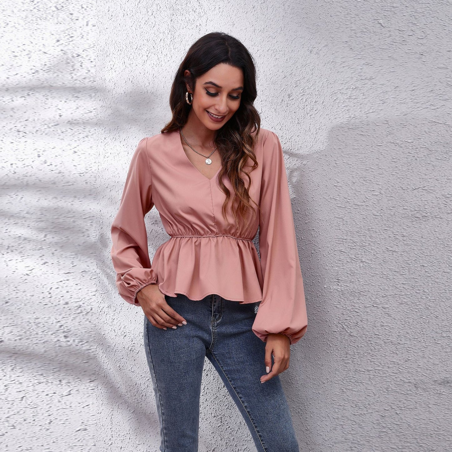 Blouses Autumn Women Striped Loose Blouse Fashion Lady Off Shoulder Tops Lace Up Shirts Female Elegant Blouses Long Sleeve Chic