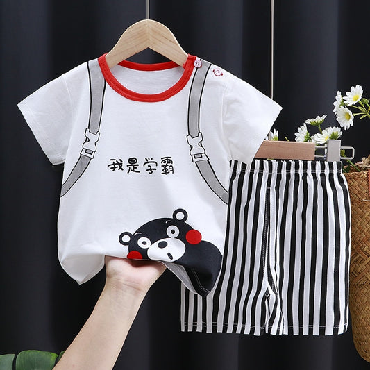 Summer Clothes for Children's Suits Shorts Toddler Kids Girls Boy Tracksuit Pijamas Sweatshirts T-shirts Outfit Cartoon Sports