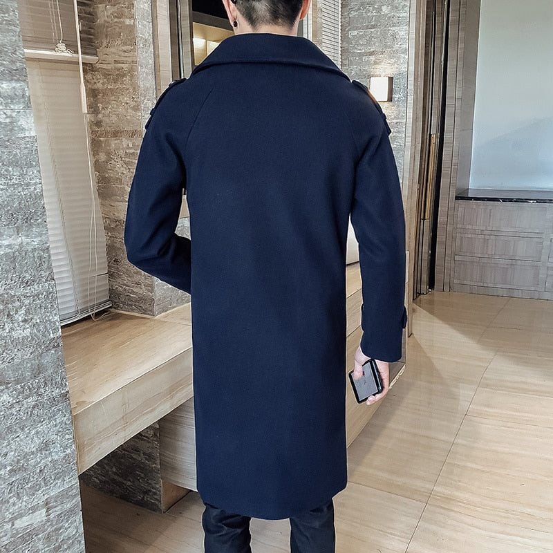 Classic Fashion Trench Coat Slim Fit Overcoat