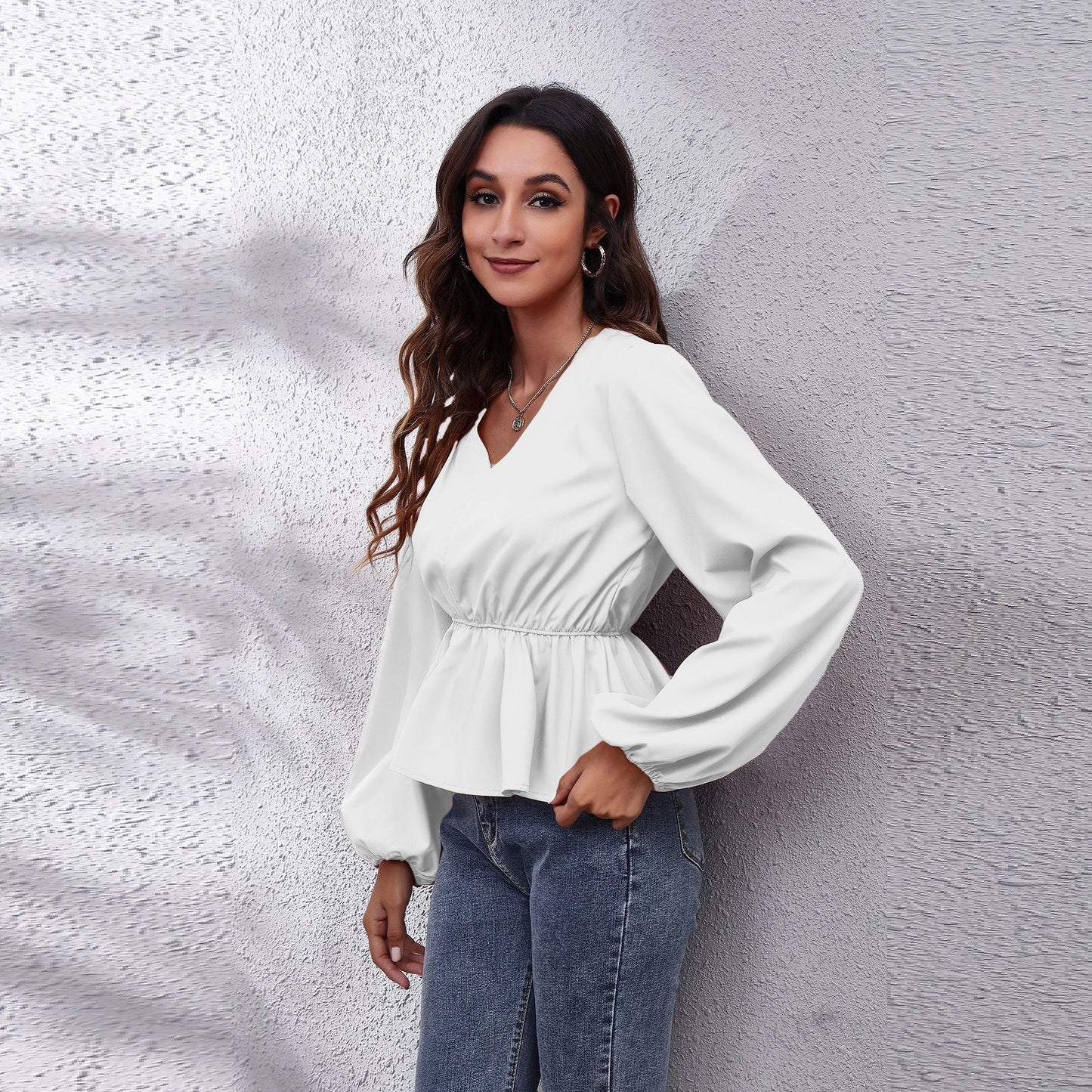 Blouses Autumn Women Striped Loose Blouse Fashion Lady Off Shoulder Tops Lace Up Shirts Female Elegant Blouses Long Sleeve Chic