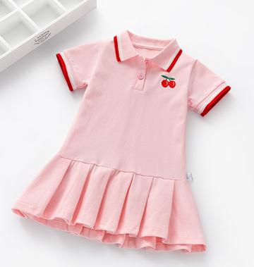 Unicon Children Dress Spring Summer Turn-Down Collar Kids Clothes Fashion toddler Baby Girls Clothing Summer Dress Girl