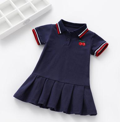 Unicon Children Dress Spring Summer Turn-Down Collar Kids Clothes Fashion toddler Baby Girls Clothing Summer Dress Girl