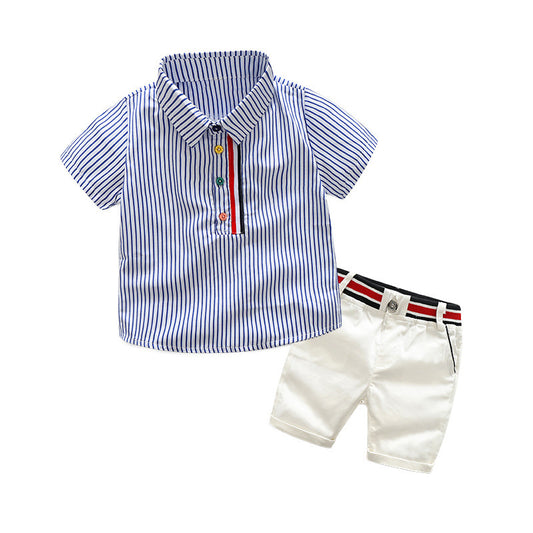 Striped Shirt & Pants Kids - aeronna-clothing