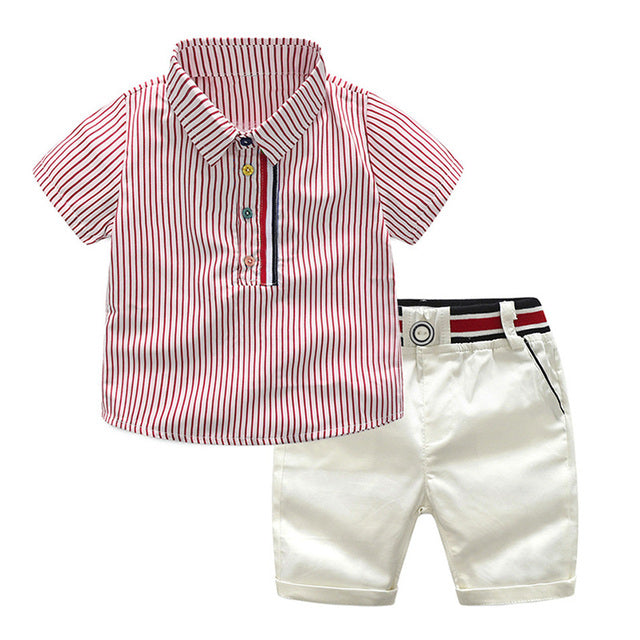 Striped Shirt & Pants Kids - aeronna-clothing