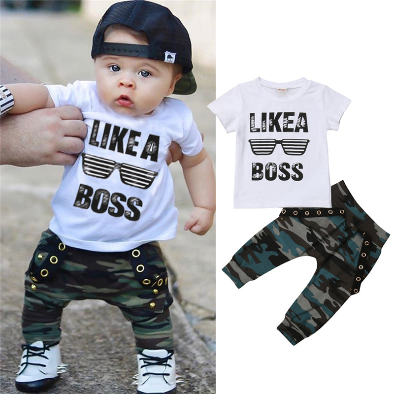 T-shirt & Camo Pants - aeronna-clothing