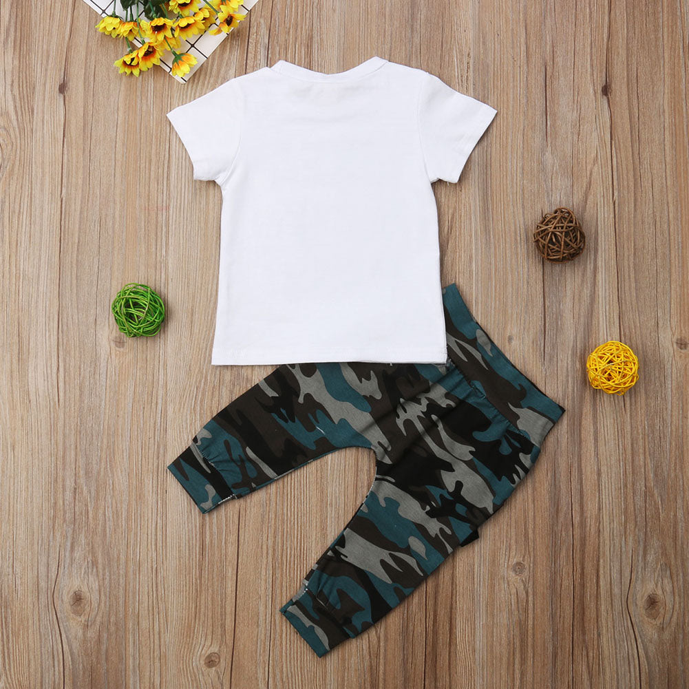 T-shirt & Camo Pants - aeronna-clothing