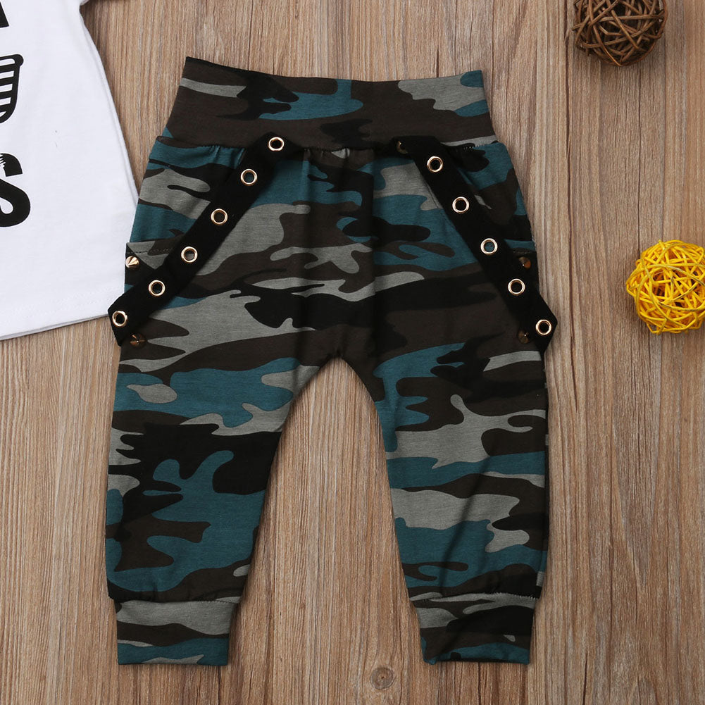 T-shirt & Camo Pants - aeronna-clothing