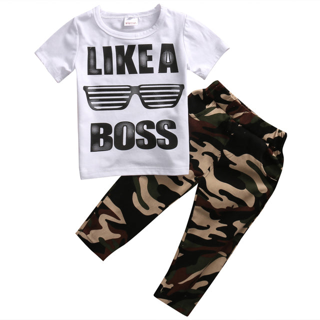 T-shirt & Camo Pants - aeronna-clothing