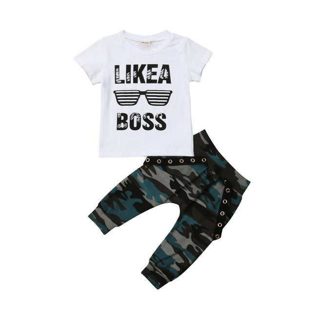 T-shirt & Camo Pants - aeronna-clothing