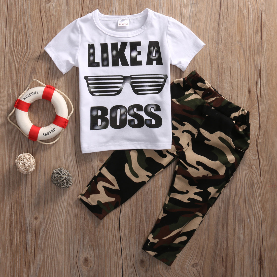 T-shirt & Camo Pants - aeronna-clothing